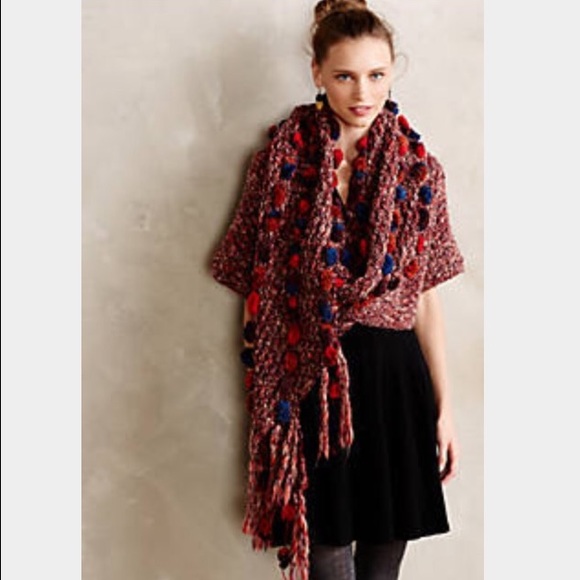 Sale Anthropologie Pom Wrap sweater by Dollie XS/S - Picture 2 of 3