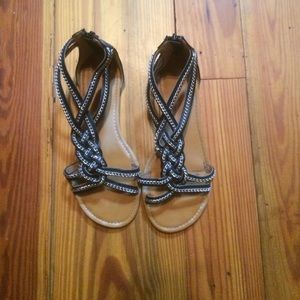 Braided sandals