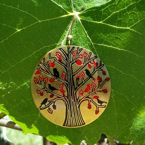 📘Mata Traders📘 Tree of Life Earrings - Picture 3 of 3