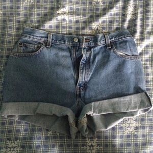 Levi's high waisted shorts