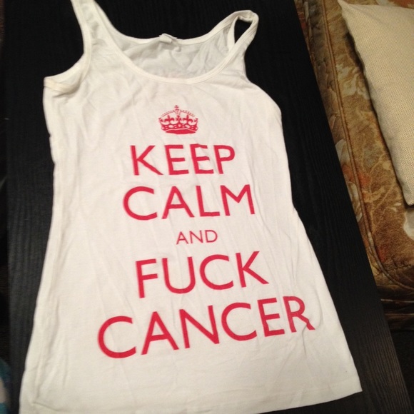 F cancer tank top