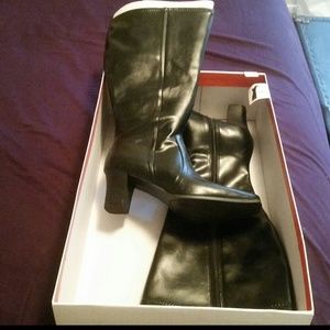 WIDE CALF Payless knee high faux leather boots