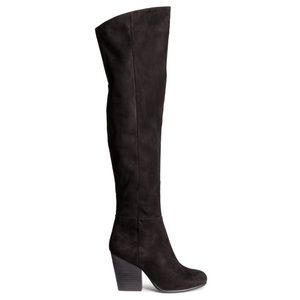 Black Suede Knee high boots