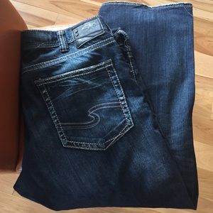 Mens Silver Jeans Zac W40/L30