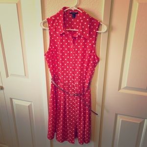 Forever 21 Red with white polka dot dress.