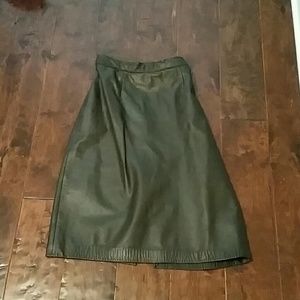Leather skirt