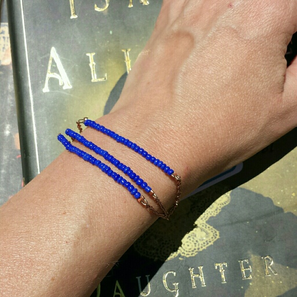 📘Mata Traders📘 Arya Beaded Bracelet - Blue - Picture 1 of 4