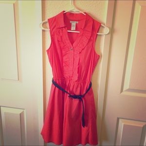 Coral dress. Charlotte Russe