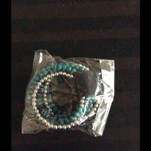 Blue set of bracelets