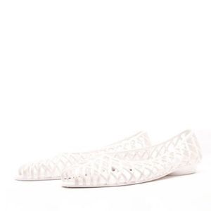 American apparel jelly lattice flats.