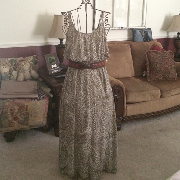 Printed maxi dress