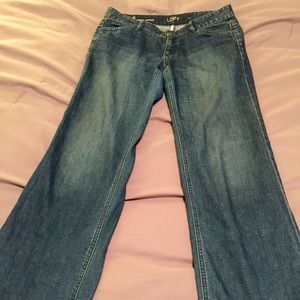Ann Taylor Loft curvy trouser jeans