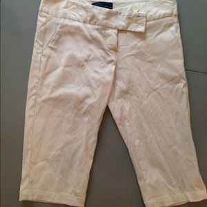 Cropped anchor blue dress pants