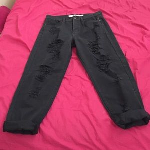 Brandy Melville distressed boyfriend jeans