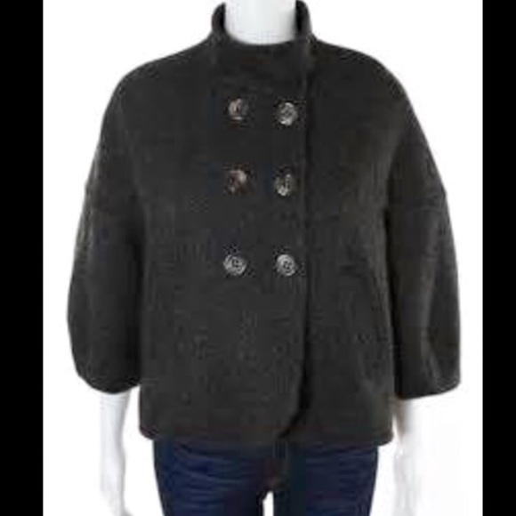BCBG maxazria black wool coat