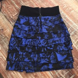 100% silk and %100 suede leather skirt