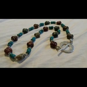 Handmade Genuine Turquoise and Jasper stones Handmade Genuine Turquoise and Jasper stones