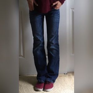 American Eagle favorite boyfriend dark wash jeans!