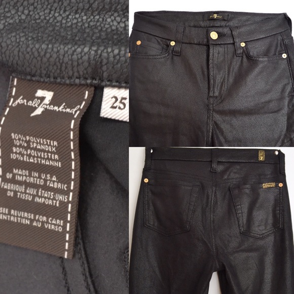 7 For All Mankind Crackle Jeggings - Picture 3 of 3