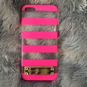 Victoria's Secret neon pink iPhone 5 case🎀