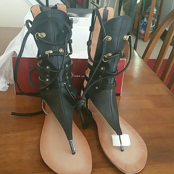 Lillian lace up gladiator sandals - Picture 2 of 3