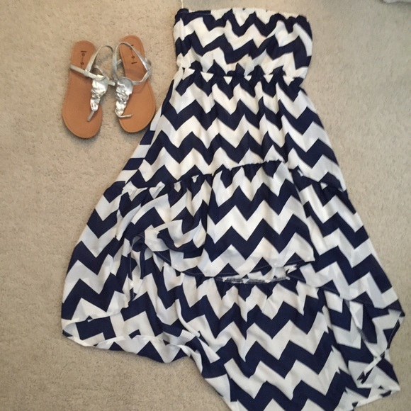 High to low layered dress with silver shoe bundle - Picture 1 of 3