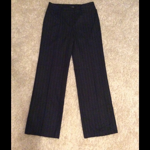 EXPRESS Wool Slacks Pinstripe 3/4 RARE
