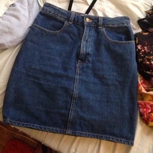 American apparel denim pencil skirt