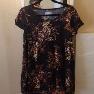 American apparel floral baby doll dress
