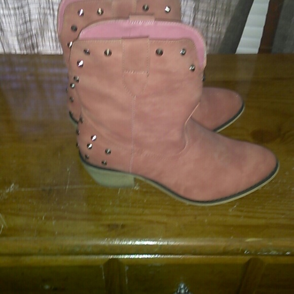 Pink Ankle Boots