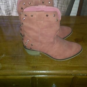 Pink Ankle Boots