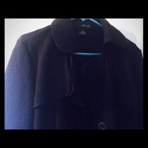 Willi Smith eggplant 100% Wool jacket size M