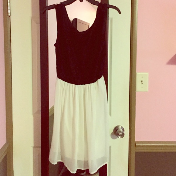 Black and white dress