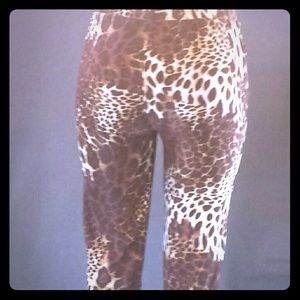 Brown Animal Print Leggings