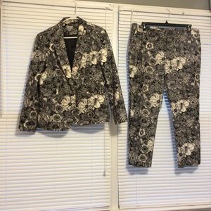 2 piece Floral Suit