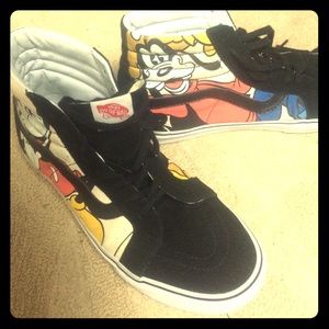 Rare Mickey Mouse Disney Hi Top Vans