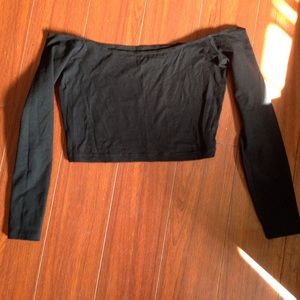 American Apparel long sleeve crop top