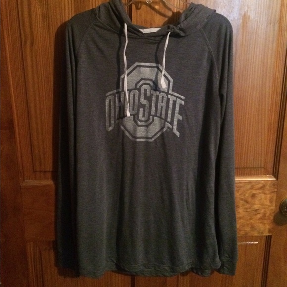 Gray buckeye hoodie perfect condition barely warn!