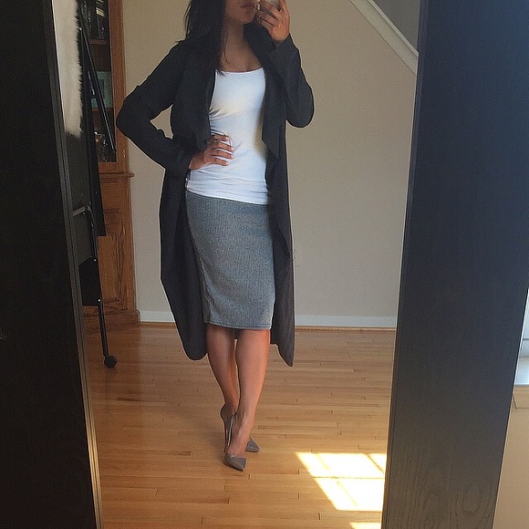 SOLD❌Smoke black trench duster jacket - Picture 2 of 4