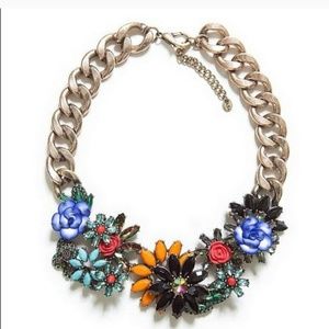 Floral statement necklace