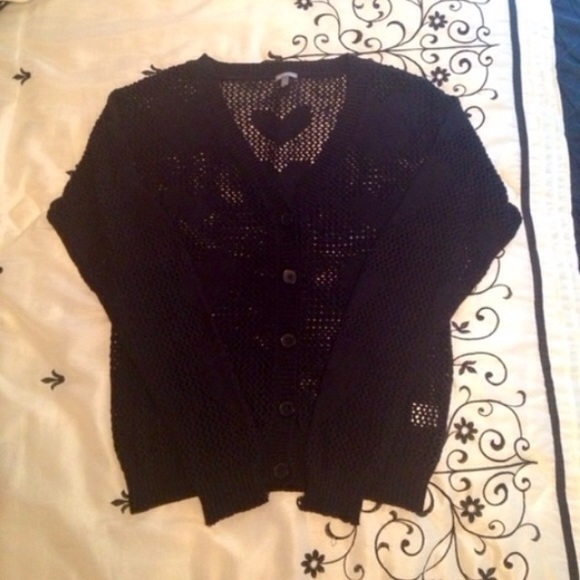 Black knitted sweater