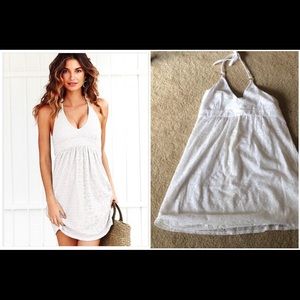 Victoria's Secret White Lace Halter Sun Dress