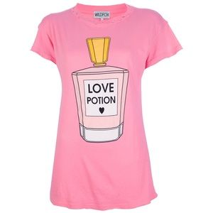 WILDFOX PINK LOVE POTION T SHIRT