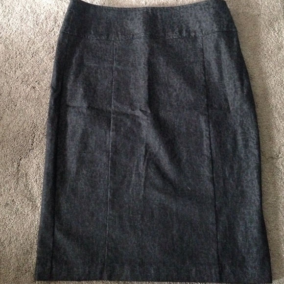 Grey and black Cheetah pencil skirt
