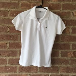 Authentic Lacoste White Polo