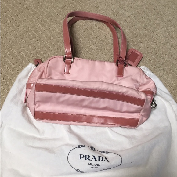 Prada Hobo Bag Nylon Pink Lily