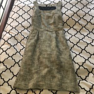 Banana republic black-and-white tweed dress