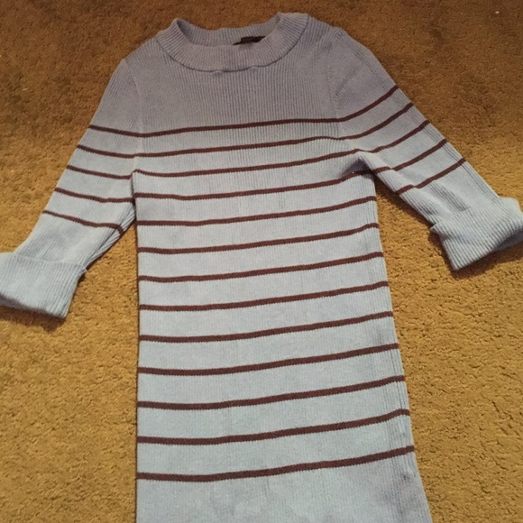 Worthington collection NWOT black striped sweater - Picture 2 of 4