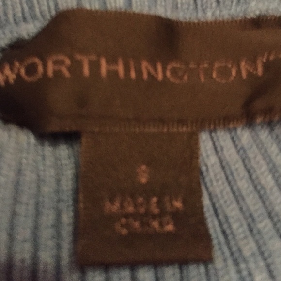Worthington collection NWOT black striped sweater - Picture 3 of 4