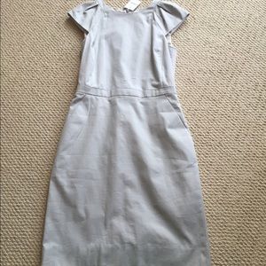 Light gray Sleeve J.Crew shift dress